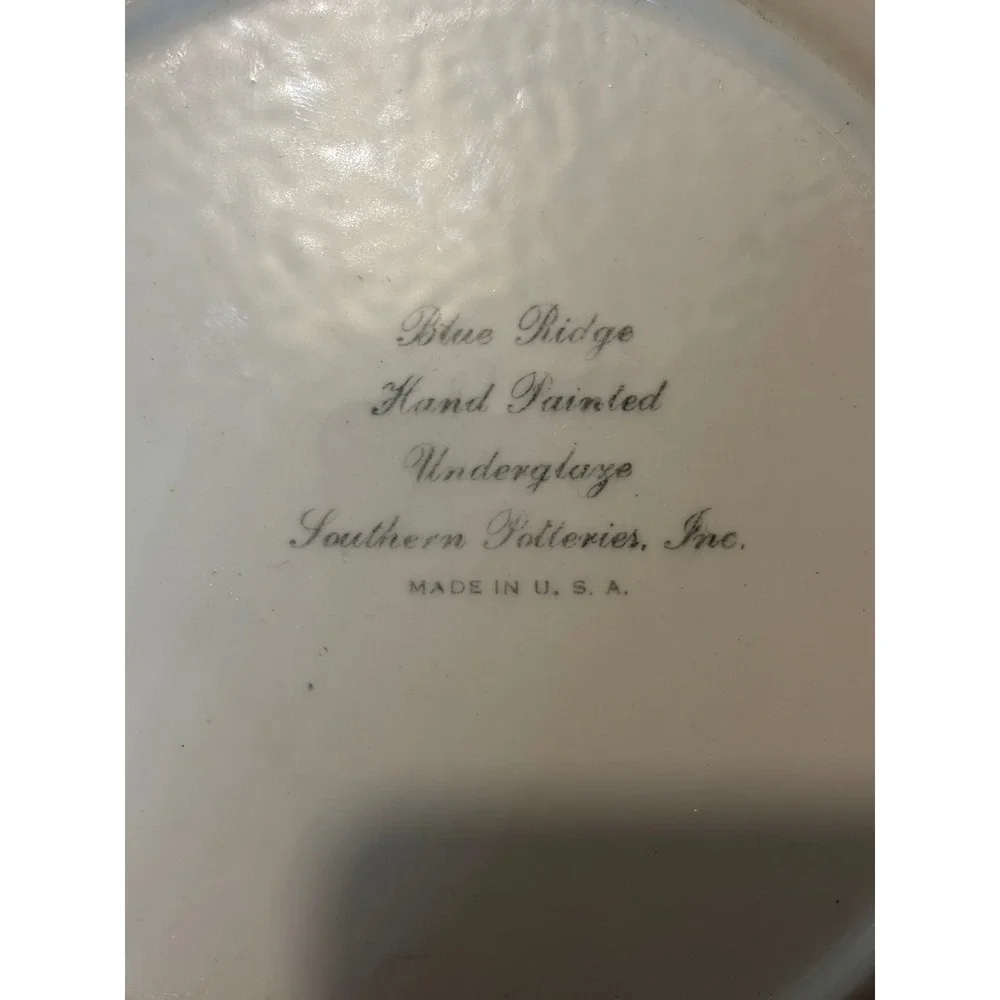Blue Ridge Pottery Hand‎ Painted Plum Salad Plate 8